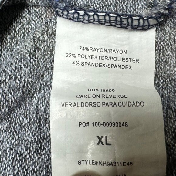 Rewind Womens Floral Peplum Top XL Blue/Red Polyester/Spandex - Picture 5 of 5